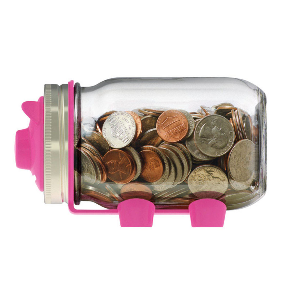 Jarware Piggy Bank Lid for Regular Mouth Mason Jars