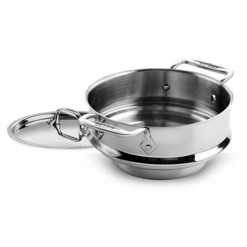 All-Clad Stainless Steel Steamer Insert w/Lid - Reading China & Glass