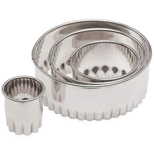 Ateco Cutter Set/Molds Ateco 4 piece Fluted Round Cutter Set