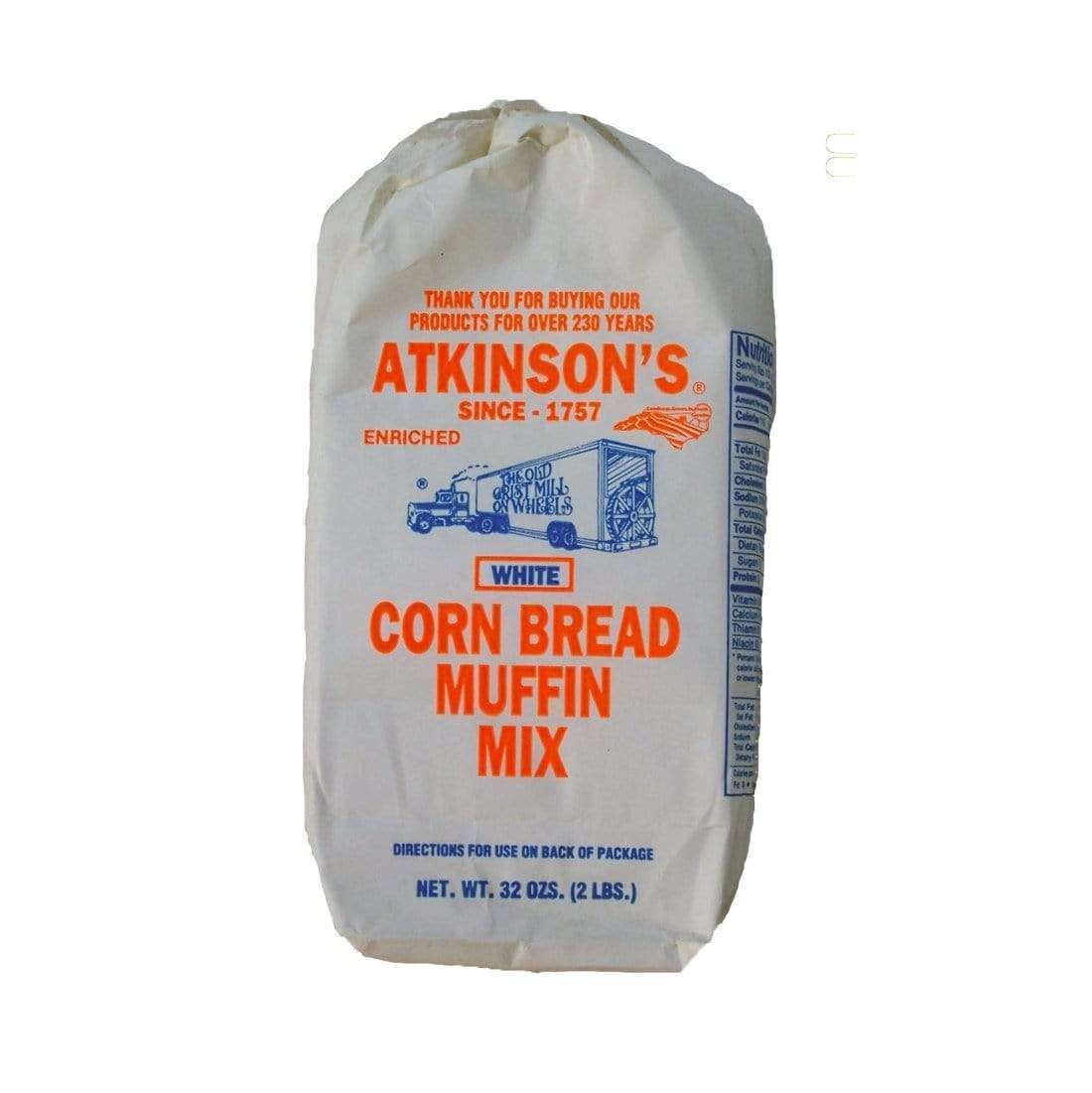 Atkinson Cornbread Atkinson's White Cornbread Muffin Mix 2 lb - Reading China & Glass