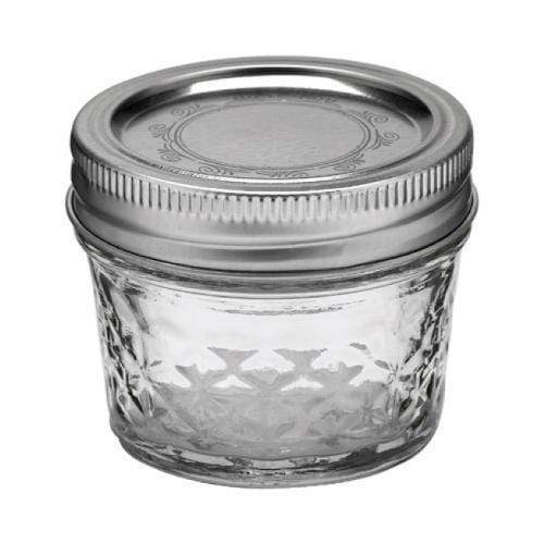 Ball Jar Ball 4oz Quilted Crystal Jelly Jars With Lids (Set Of 12)