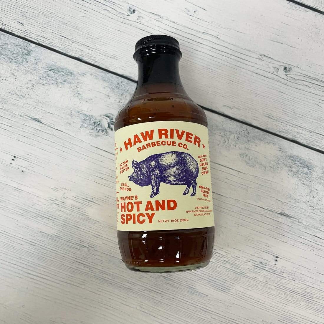 Haw River Barbecue Co. BBQ Sauce Haw River Barbecue Co. Wayne's Hot and Spicy BBQ Sauce