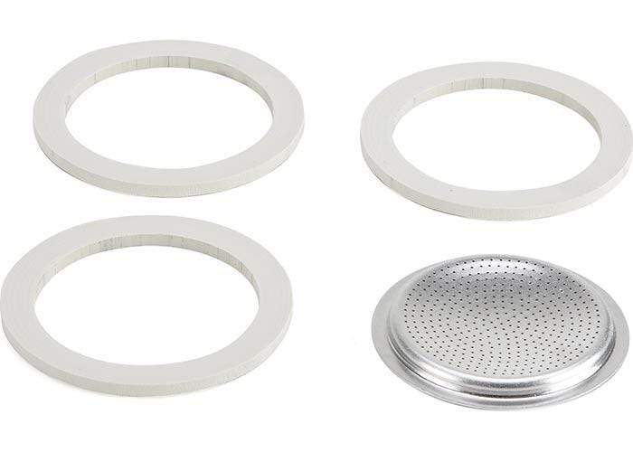 Bialetti Gaskets &amp; Filters Bialetti 3 Cup Replacement Gaskets and Filter