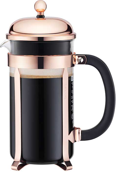 Bodum French Press Bodum Chambord Classic Copper 8 Cup French Press