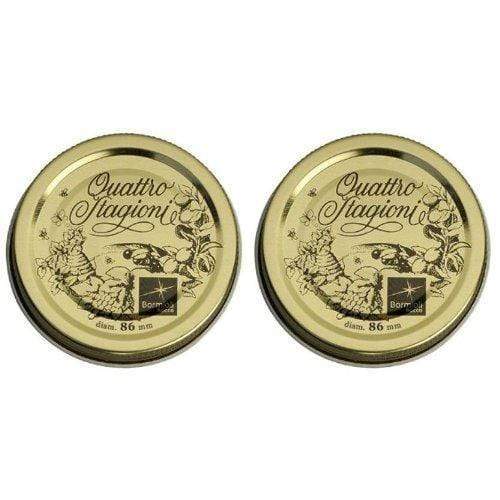 Bormioli Rocco Canning Jars Bormioli Rocco Quattro Stagioni Large Lids 2 Pack