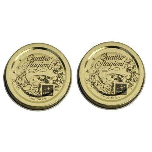 Bormioli Rocco Canning Jars Bormioli Rocco Quattro Stagioni Medium Lids 2 Pack