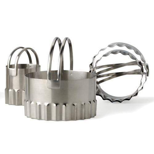 R.S.V.P Bread Baking Tools RSVP Endurance Fluted Round Biscuit Cutters (Set of 4)