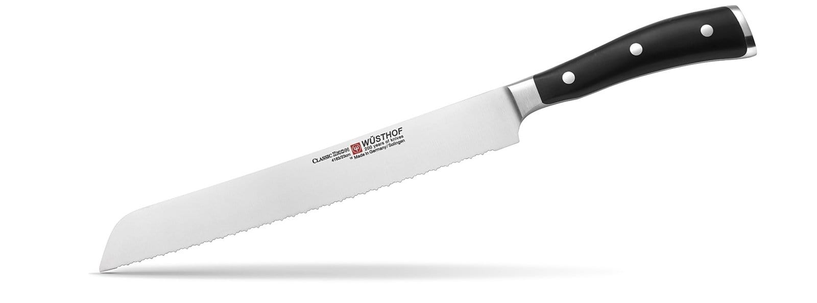 Wusthof Bread Knives Wusthof Classic Ikon 9in Double Serrated Bread Knife