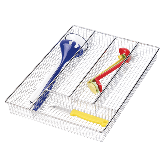 Better Housewares Cabinet & Drawer Organization Better Housewares 10x14in Flatware Organizer - Chrome