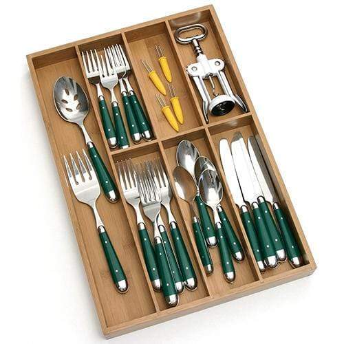 Lipper International Cabinet & Drawer Organization Lipper International Bamboo Flatware Organizer