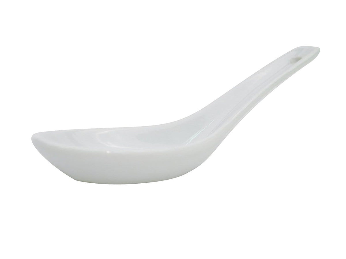 CAC Serving Utensils CAC 5.5&quot; Kent Chinese Soup Spoon
