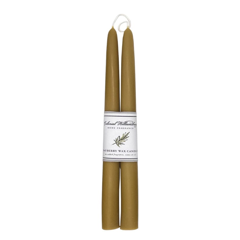 Williamsburg Candle Candles Williamsburg Candle Bayberry Wax Taper Candles 10 inch Set of 2