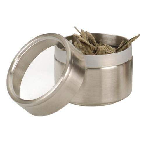 R.S.V.P Canisters & Dry Food Storage RSVP Endurance Clear-Top Stainless Steel Can, 4oz