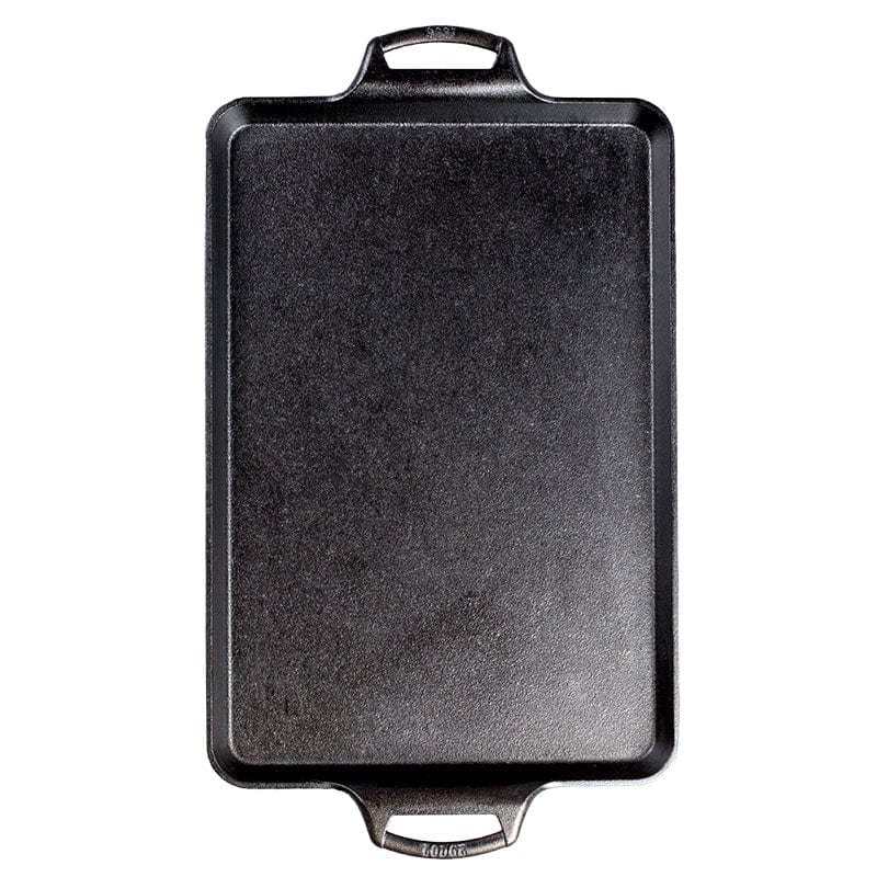 Lodge Cast Iron Cookware Lodge 15.5 x 10.5 Inch Seasoned Cast Iron Baking Pan