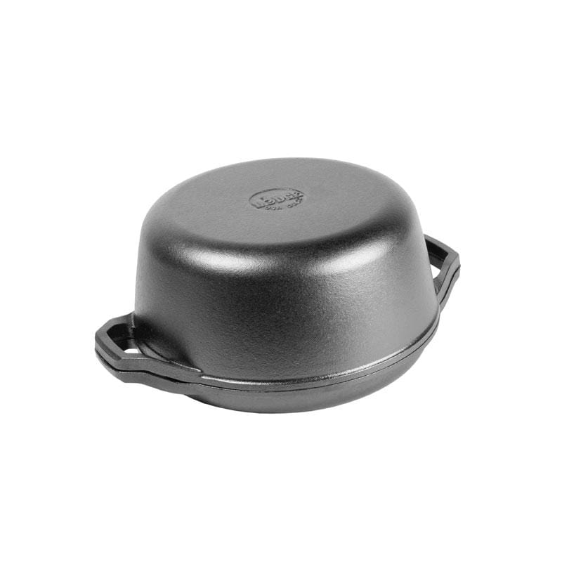 Lodge Cast Iron Cookware Lodge Chef Collection 6 Quart Double Dutch Oven