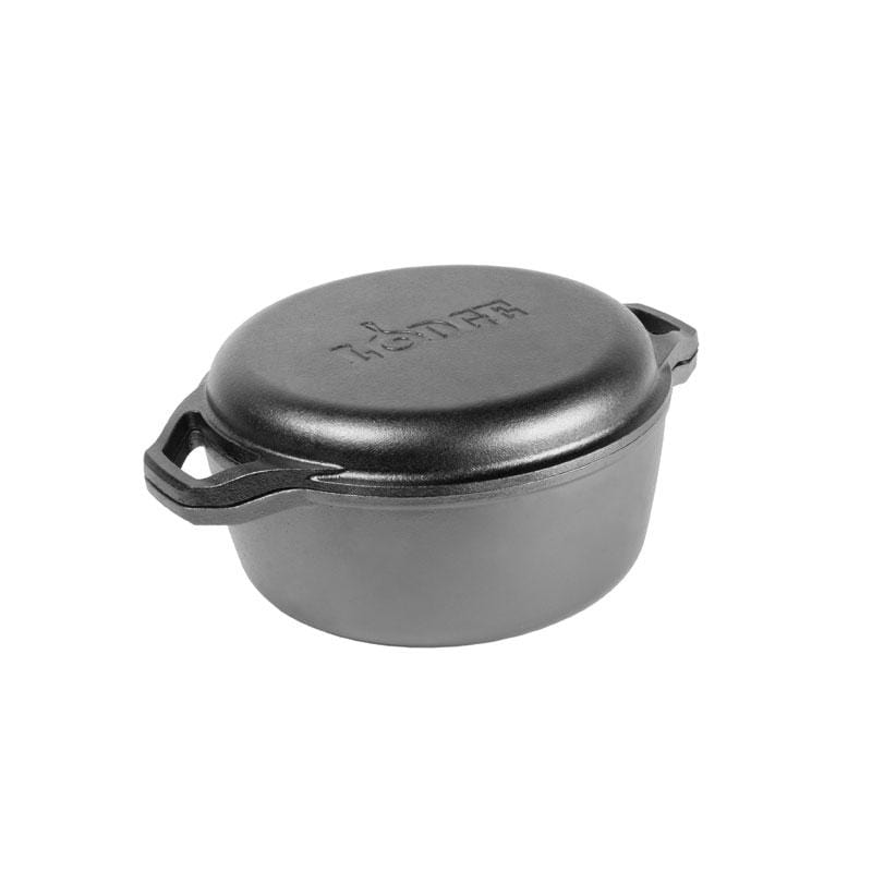Lodge Cast Iron Cookware Lodge Chef Collection 6 Quart Double Dutch Oven