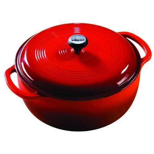 Lodge Cast Iron Cookware Lodge Color Enamel Cast Iron 6 qt. Dutch Oven - Island Spice Red