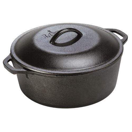 Lodge Cast Iron Cookware Lodge Pro Logic Cast Iron 5 qt. Dutch Oven w/Loop Handles