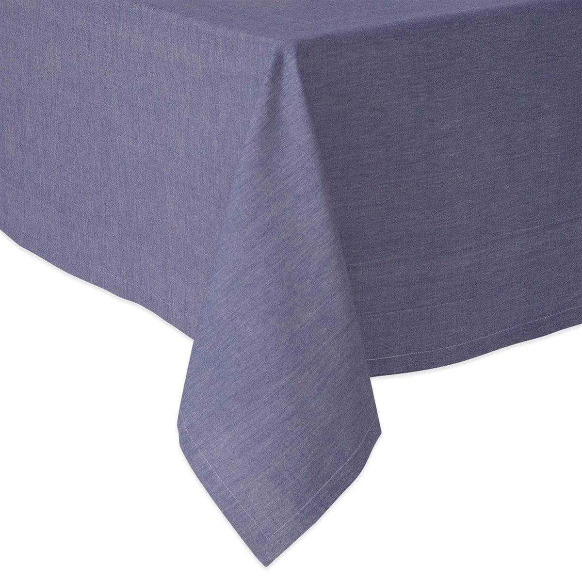 Chambray Tablecloth Chambray 70" Square Tablecloth in Navy