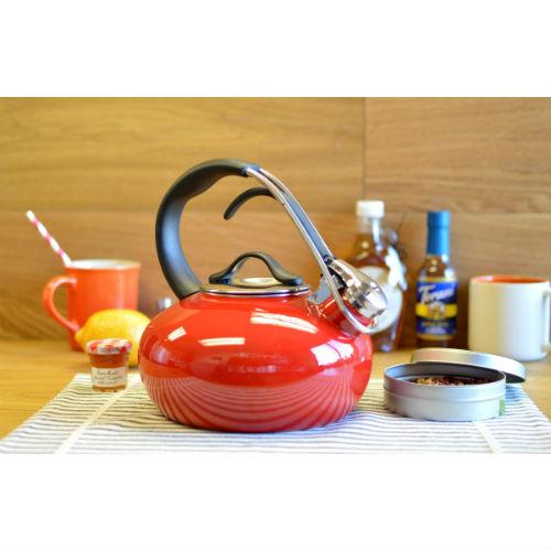 Chantal Teakettle Chantal Chili Red Loop Teakettle