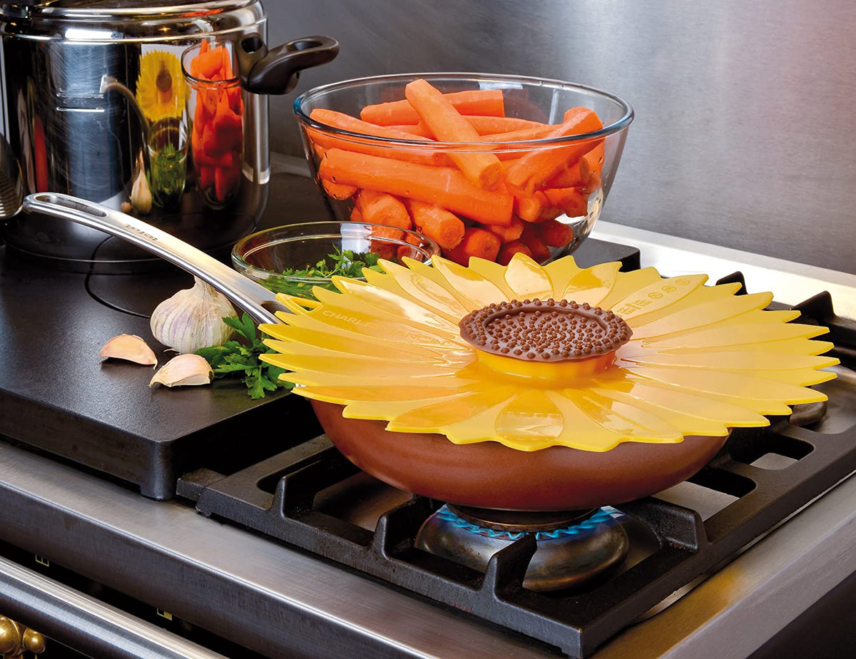 Charles Viancin Cookware Accessories Charles Viancin 9.5&quot; Sunflower Suction Lid