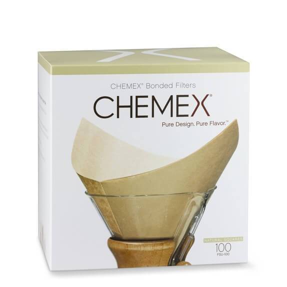 Chemex Coffee Accessories Chemex Bonded Unbleached Filter Squares