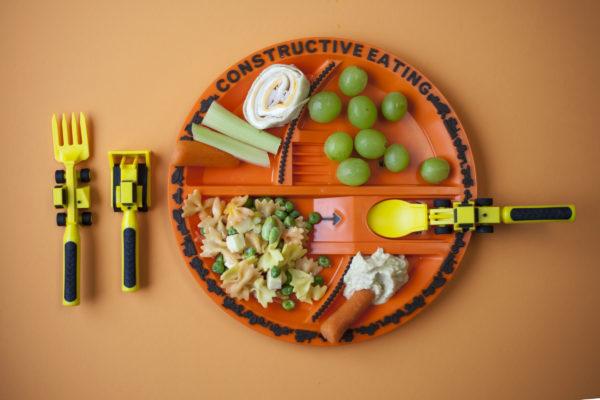 Constructive Eating Childrens Dinnerware Constructive Eating 10" Construction Plate