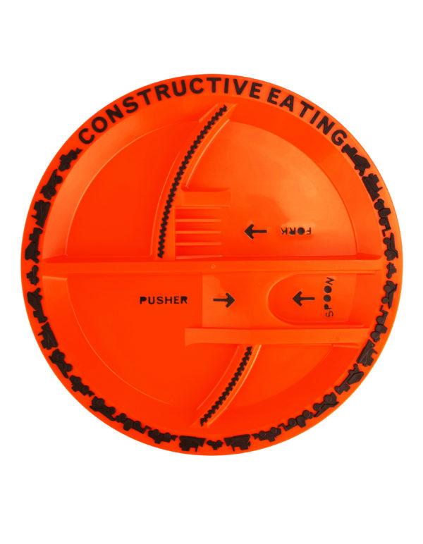 Constructive Eating Childrens Dinnerware Constructive Eating 10" Construction Plate