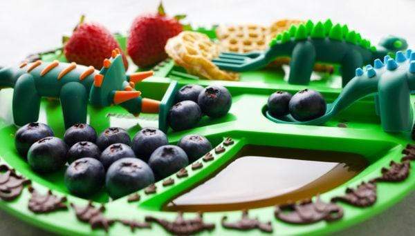Constructive Eating Childrens Dinnerware Constructive Eating 10" Dinosaur Plate