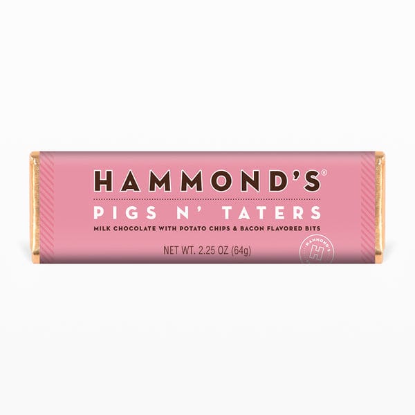Hammonds Chocolate Hammond's Pigs & Taters Milk Chocolate Bar