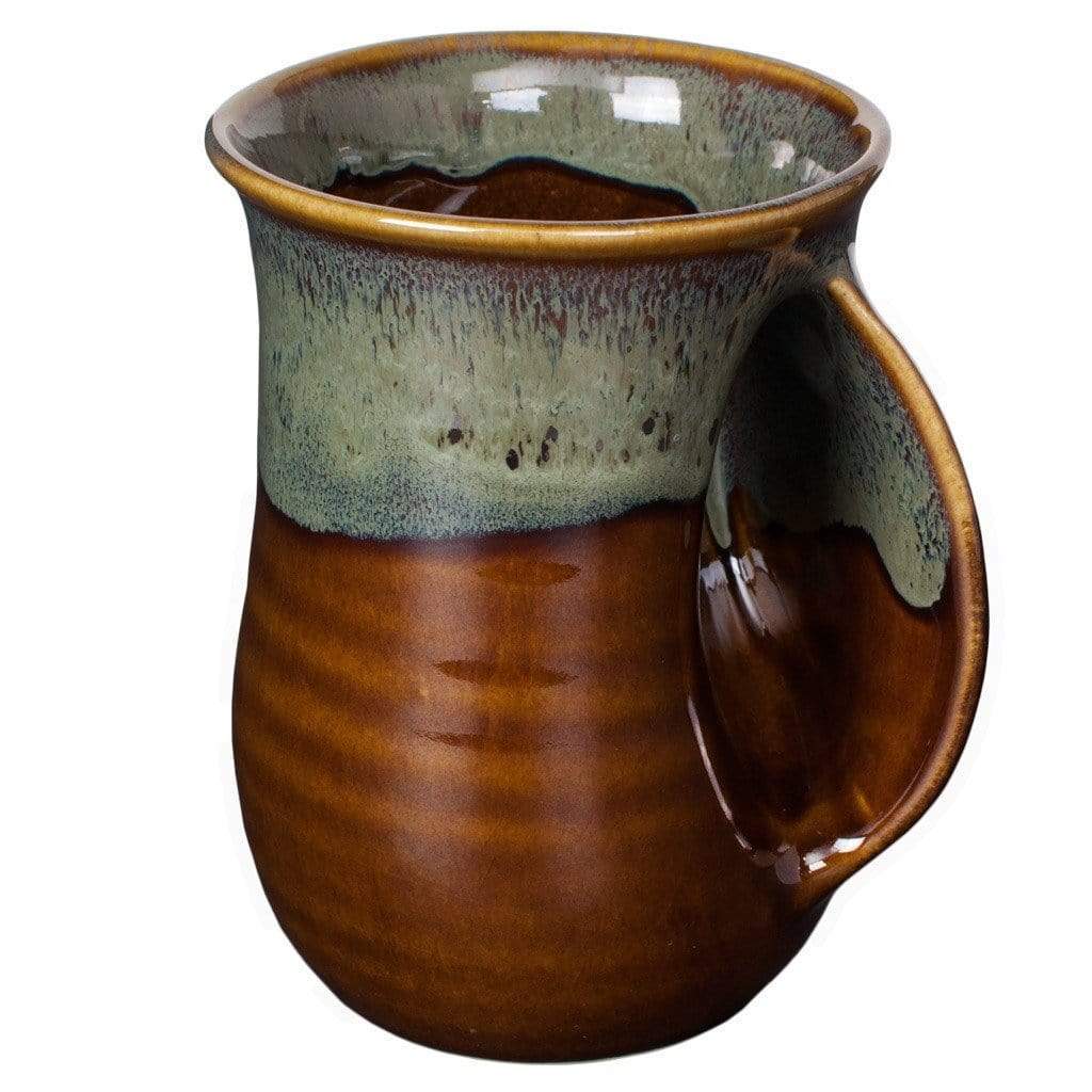 Clay In Motion Mug Clay In Motion 14 oz Mocha Right Handwarmer Mug