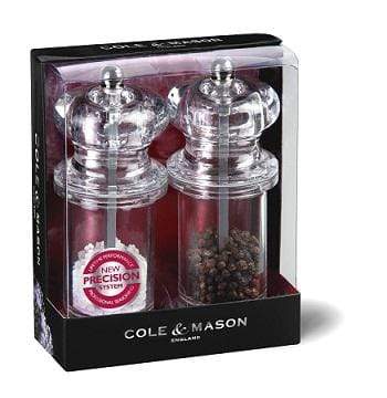 Cole & Mason Mill Cole & Mason Acrylic 5.5" Salt & Pepper Mill Set