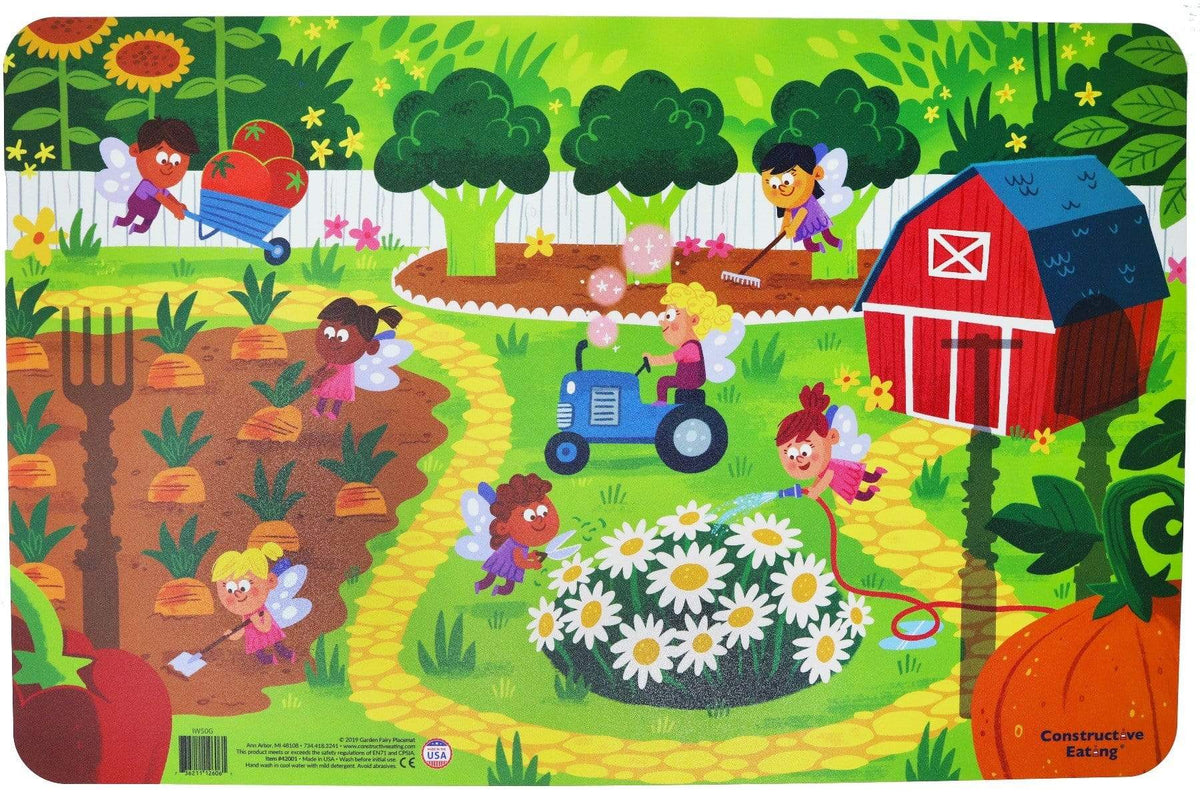 Constructive Eating Placemats Constructive Eating Garden Fairy Placemat