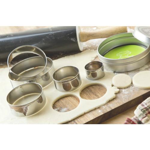 Fox Run Cookie Cutters Fox Run Circle Cutter Tin (Set Of 5)