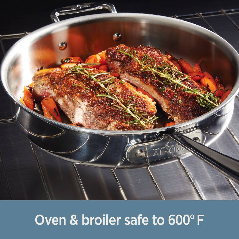 All-Clad Cookware Sets All-Clad D3® Tri-Ply Stainless-Steel 14-Piece Cookware Set