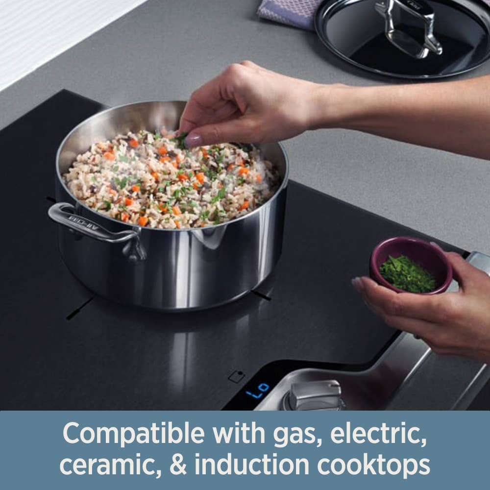 All-Clad Cookware Sets All-Clad D3® Tri-Ply Stainless-Steel 14-Piece Cookware Set