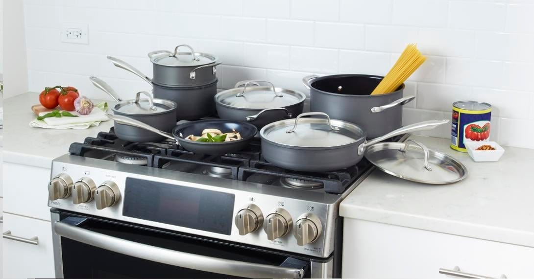 Cuisinart Cookware Sets Cuisinart 12 Piece GreenGourmet Hard Anodized Cookware Set