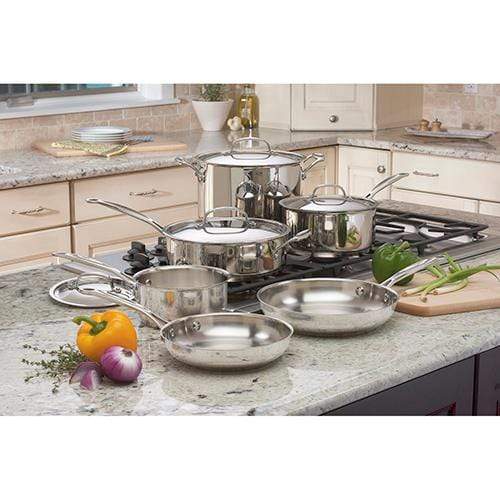 Cuisinart Cookware Sets Cuisinart Chef's Classic 10 Piece Classic Cookware Set