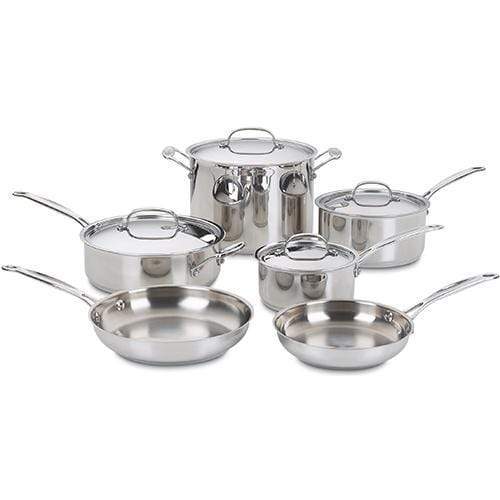 Cuisinart Cookware Sets Cuisinart Chef's Classic 10 Piece Classic Cookware Set