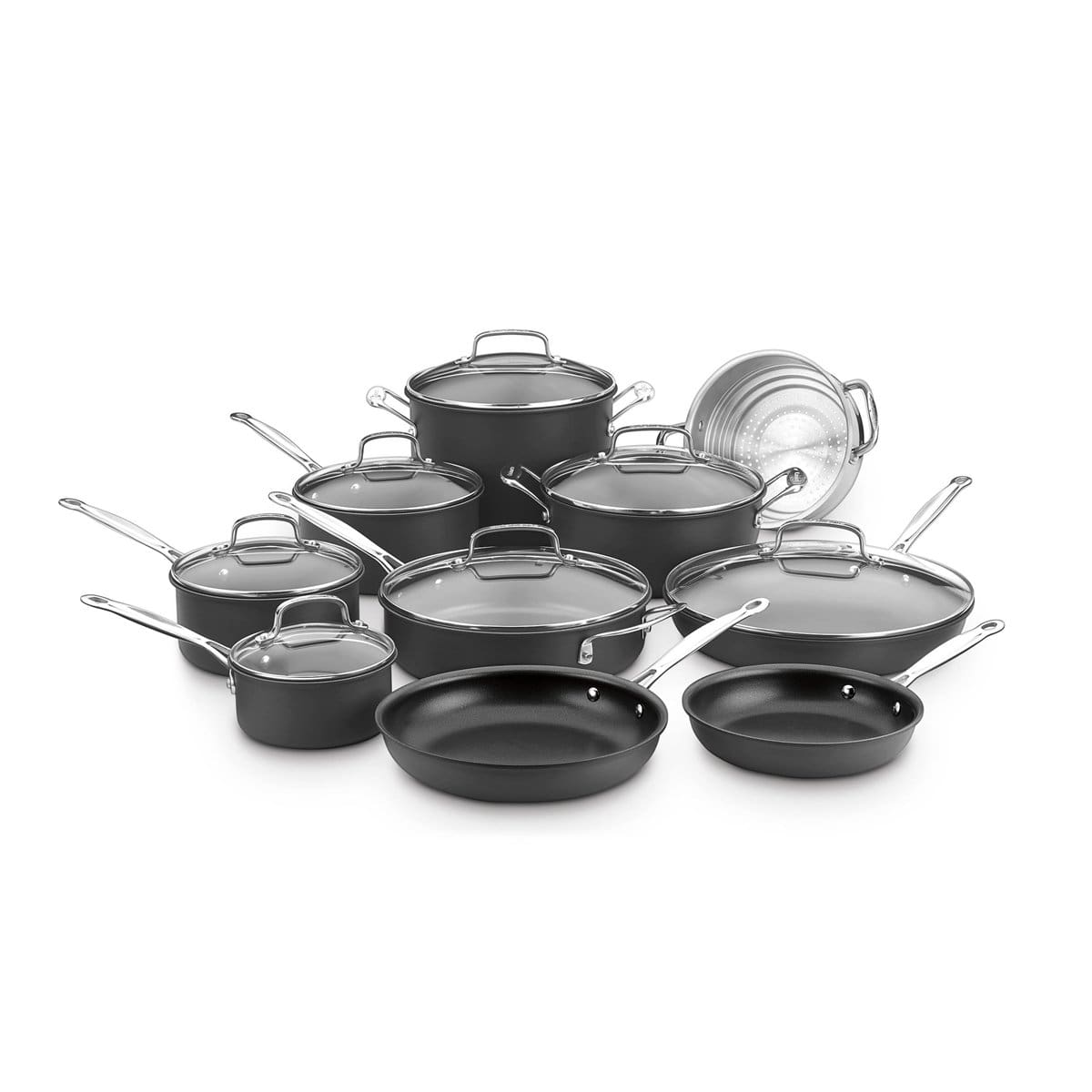 Cuisinart Cookware Sets Cuisinart Chef's Classic Hard Anodized 17 Piece Cookware Set