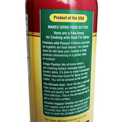 Cornhuskers Gourmet Oil Cornhusker Gourmet Duck Fat Cooking Oil Spray 7 oz