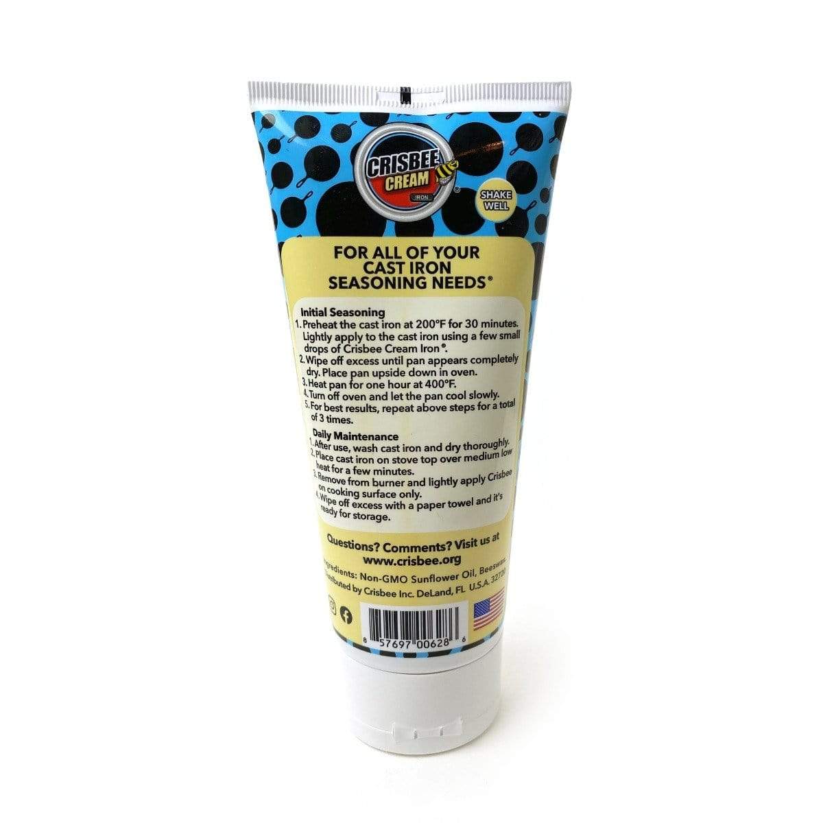 Crisbee Cast Iron Seasoning Crisbee Cast Iron Seasoning Cream 6 oz