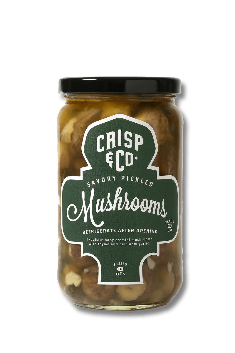Crisp &amp; Co Crisp &amp; Co Savory Pickled Mushrooms 16 oz