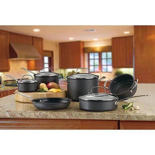 Cuisinart Cookware Set Cuisinart® Chef&#39;s Classic Nonstick Hard Anodized 10 Piece Cookware Set