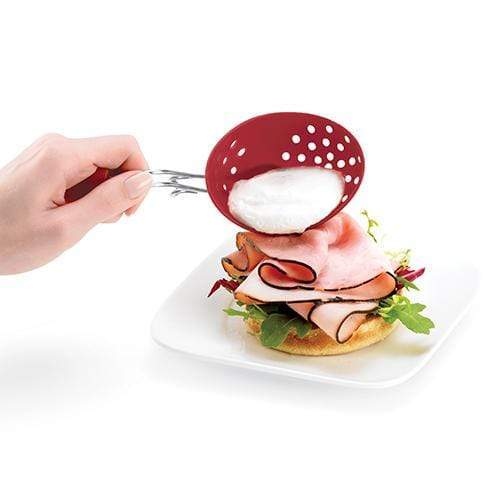 Cuisipro Poacher Cuisipro Red Silicone Egg Poacher Set of 2