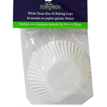 Fox Run Cupcake & Muffin Pans Fox Run White Texas Size Bake Cup (24 count)