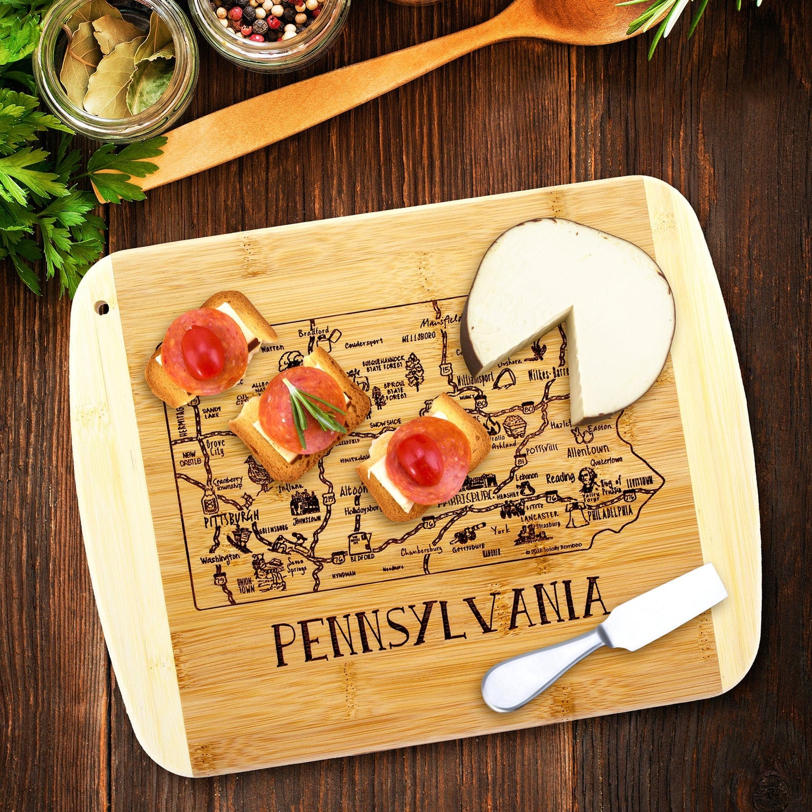 Totally Bamboo Cutting Boards A Slice of Life Pennsylvania Serving and Cutting Board