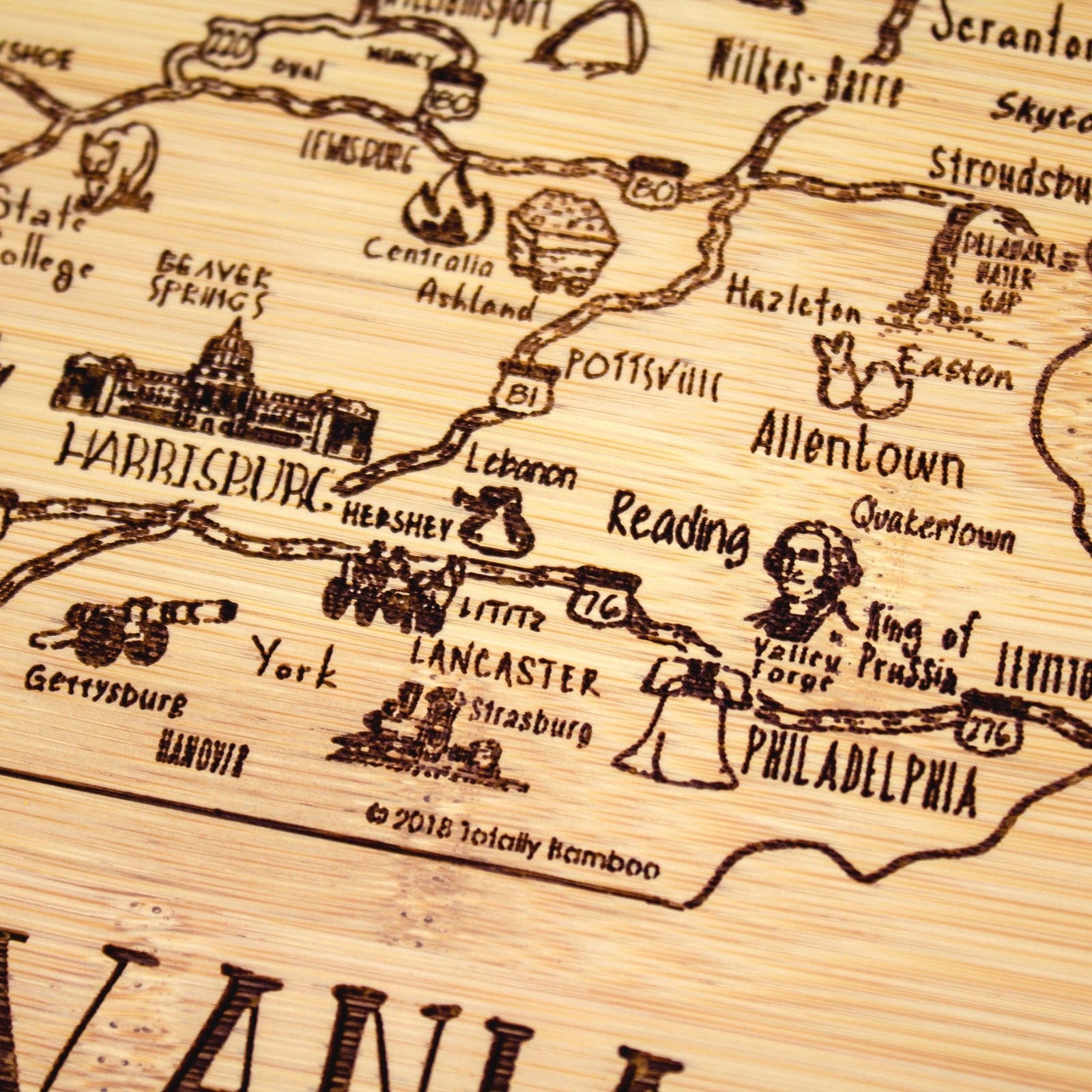 Totally Bamboo Cutting Boards A Slice of Life Pennsylvania Serving and Cutting Board