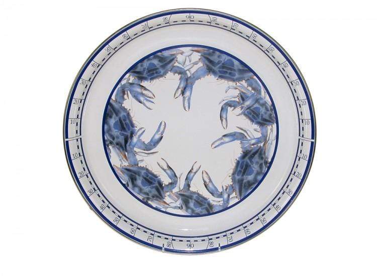 Golden Rabbit Dinnerware Golden Rabbit Blue Crab Large Platter 20in