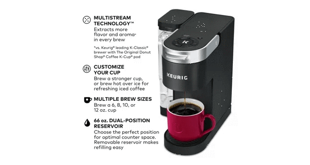 Keurig Green Mountain Electric Coffee Maker Keurig K-Supreme - Black